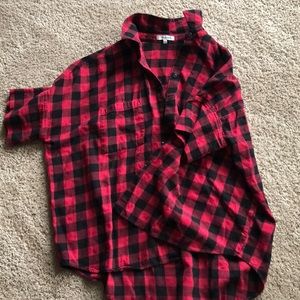 MADEWELL Short Sleeve Plaid Button-Up